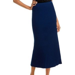 NWT Jason Wu Mixed Ribbed Merino Skirt